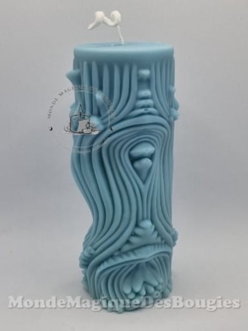 Bougie colonne romaine antique tourbillonnante