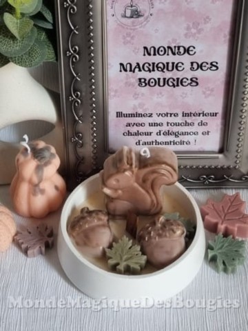 Bougies Coulées Parfumées Contenant Céramique