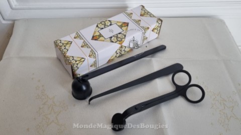 Bougie coffret kit soin trio