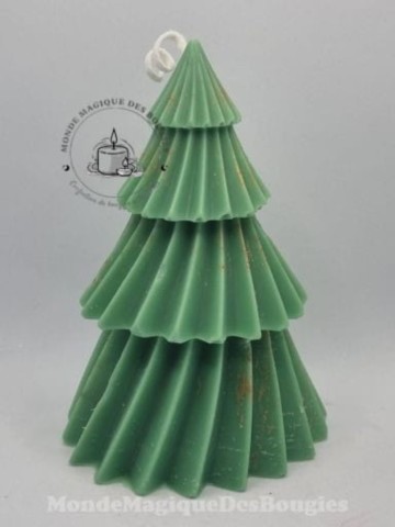 Bougie sapin courbé