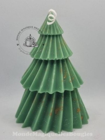 Bougie sapin courbé