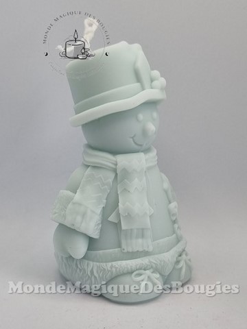 Bougies bonhomme neige