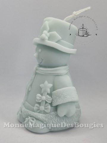 Bougies bonhomme neige